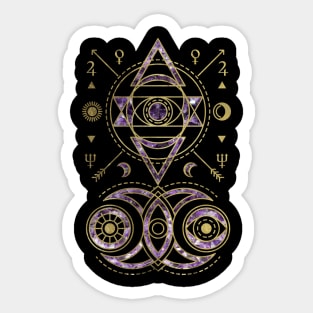 Mystical Sacred Geometry Ornament Sticker